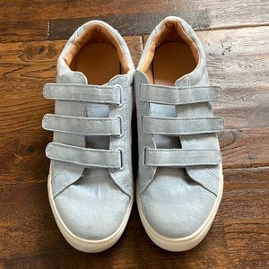 A New Day Light Blue Velcro Sneakers, Size 8